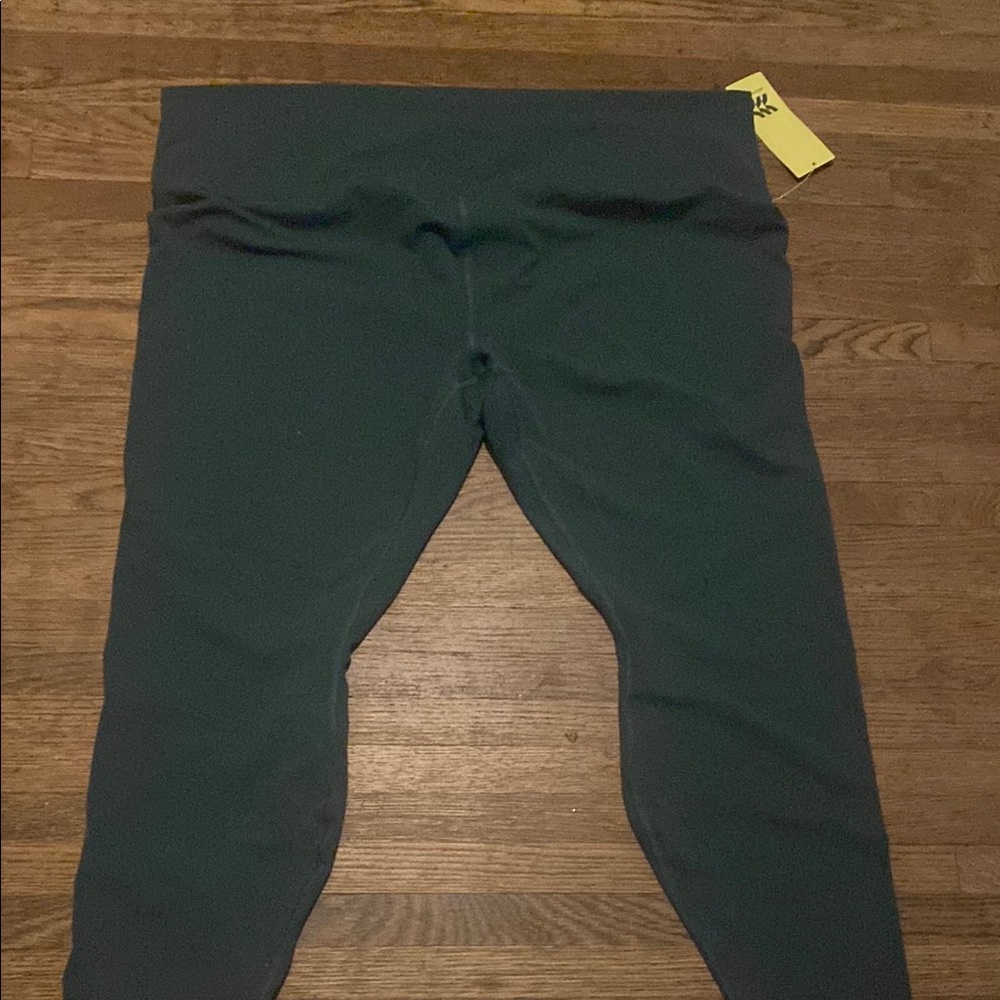 High-Waist Forest Green Leggings for Women